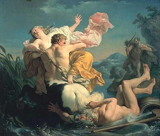 Louis Jean Francois Lagrenee The Abduction of Deianeira by the Centaur Nessus china oil painting image